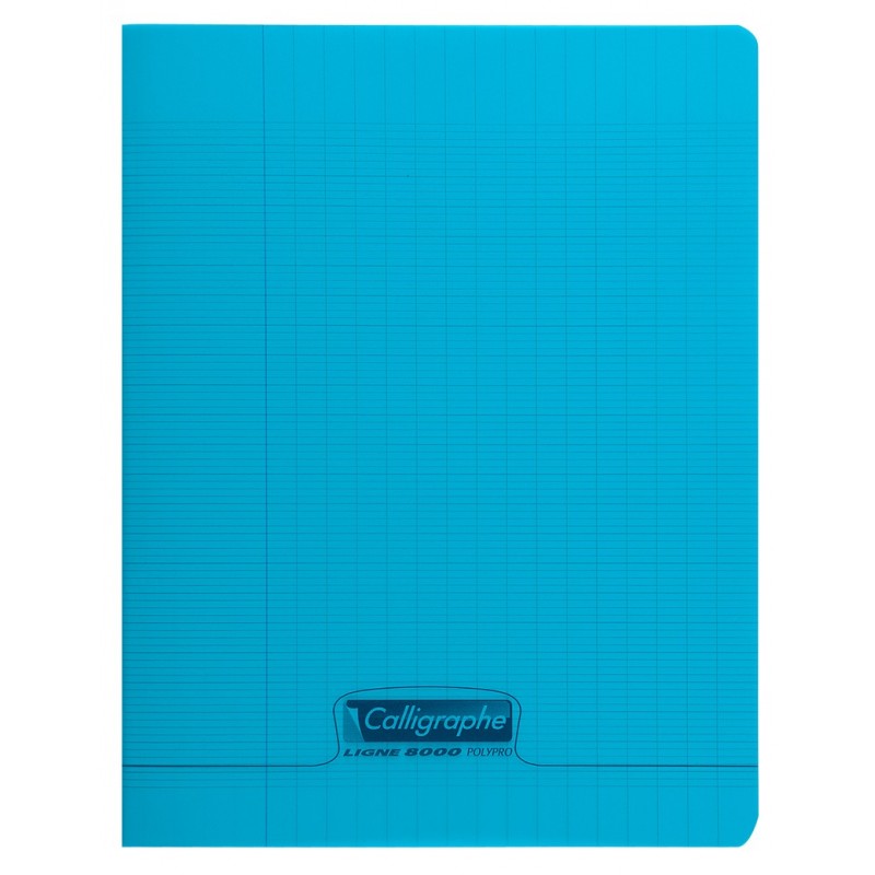 Cahier Polypro 192p 17x22 (petit format) Bleu Calligraphe/Conquérant
