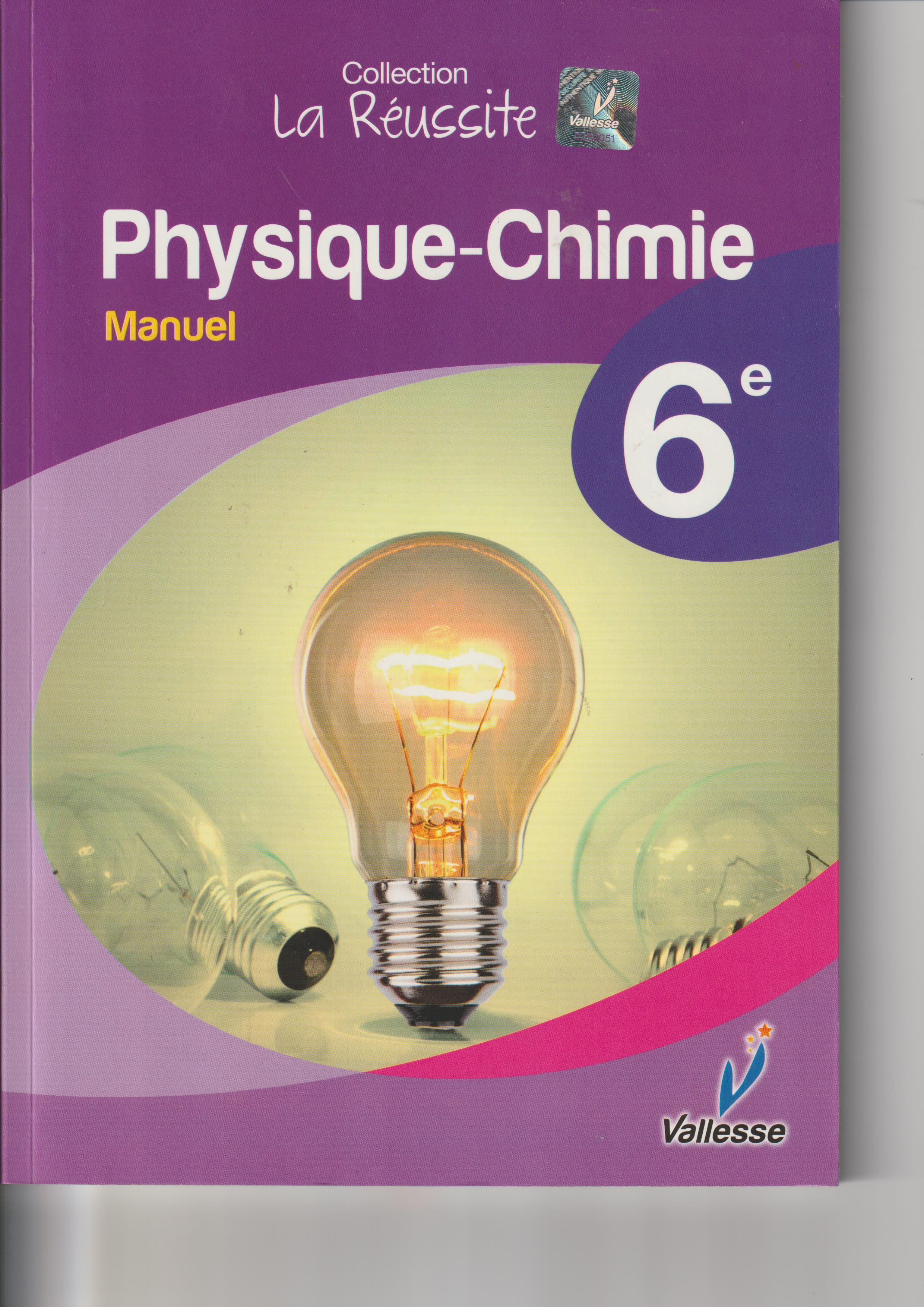 MANUEL PHYSIQUE-CHIMIE 6eme