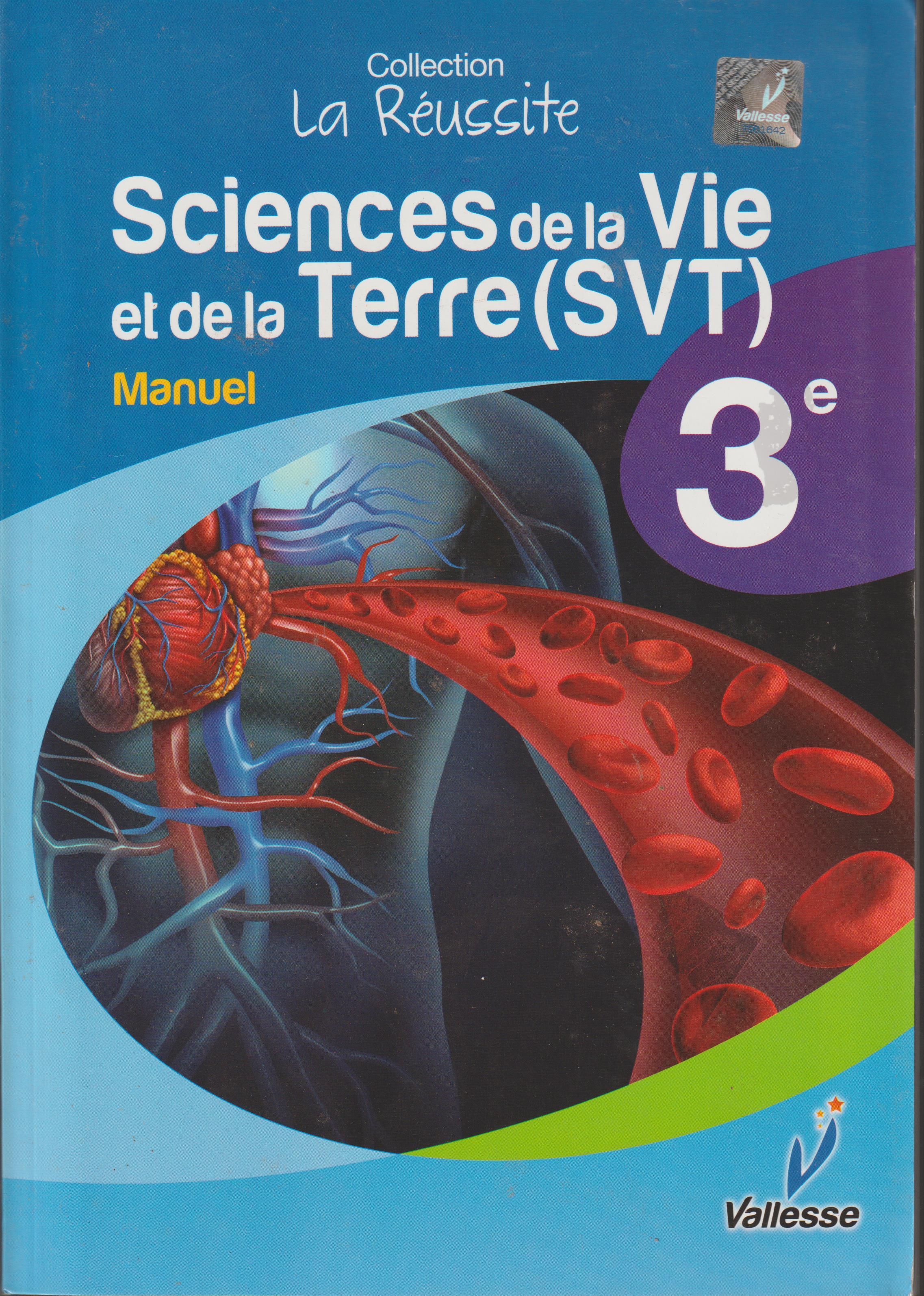 MANUEL SVT 3ème, VALLESSE EDITIONS