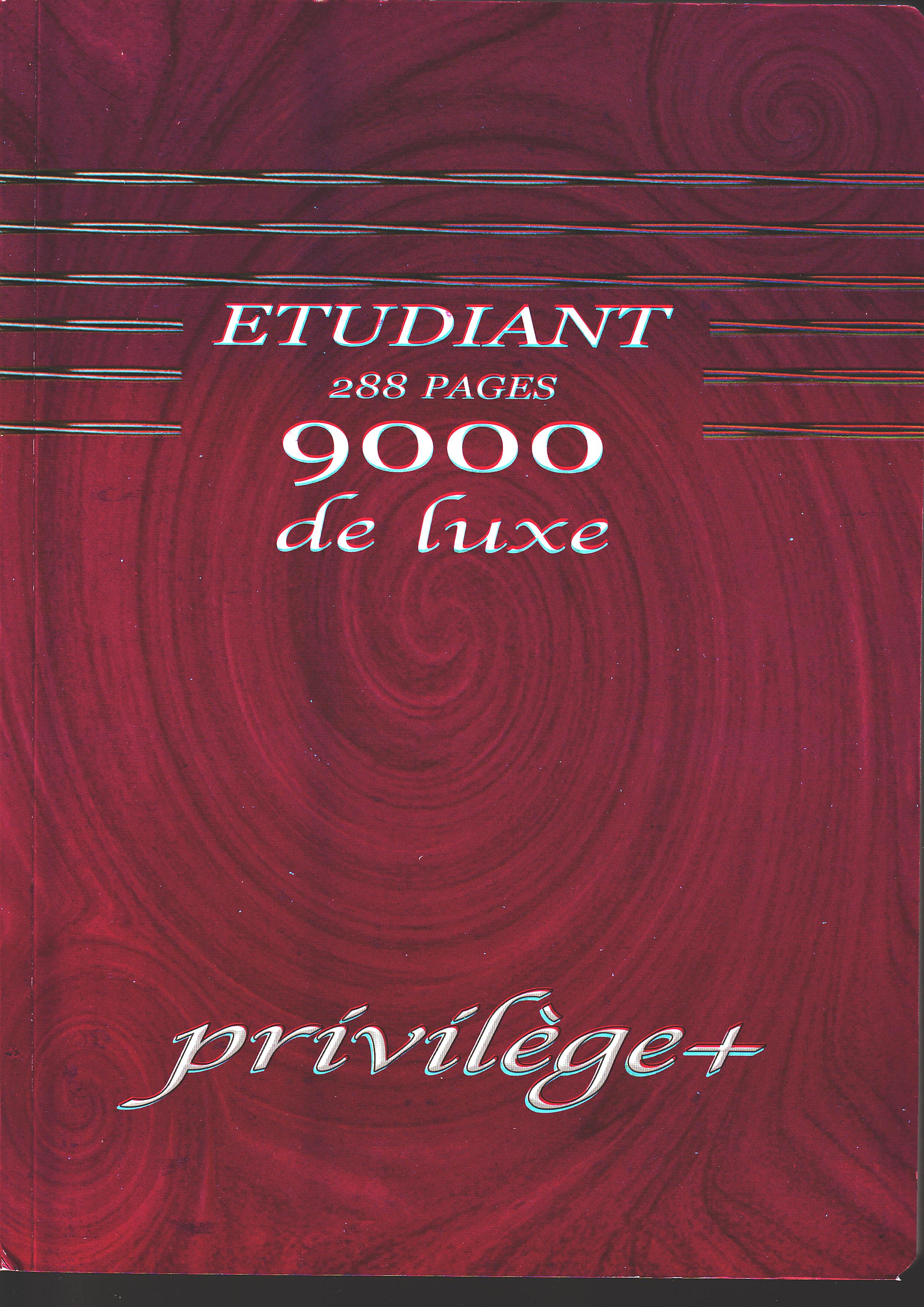 Cahier Etudiant 288p Privilège Petits Carreaux