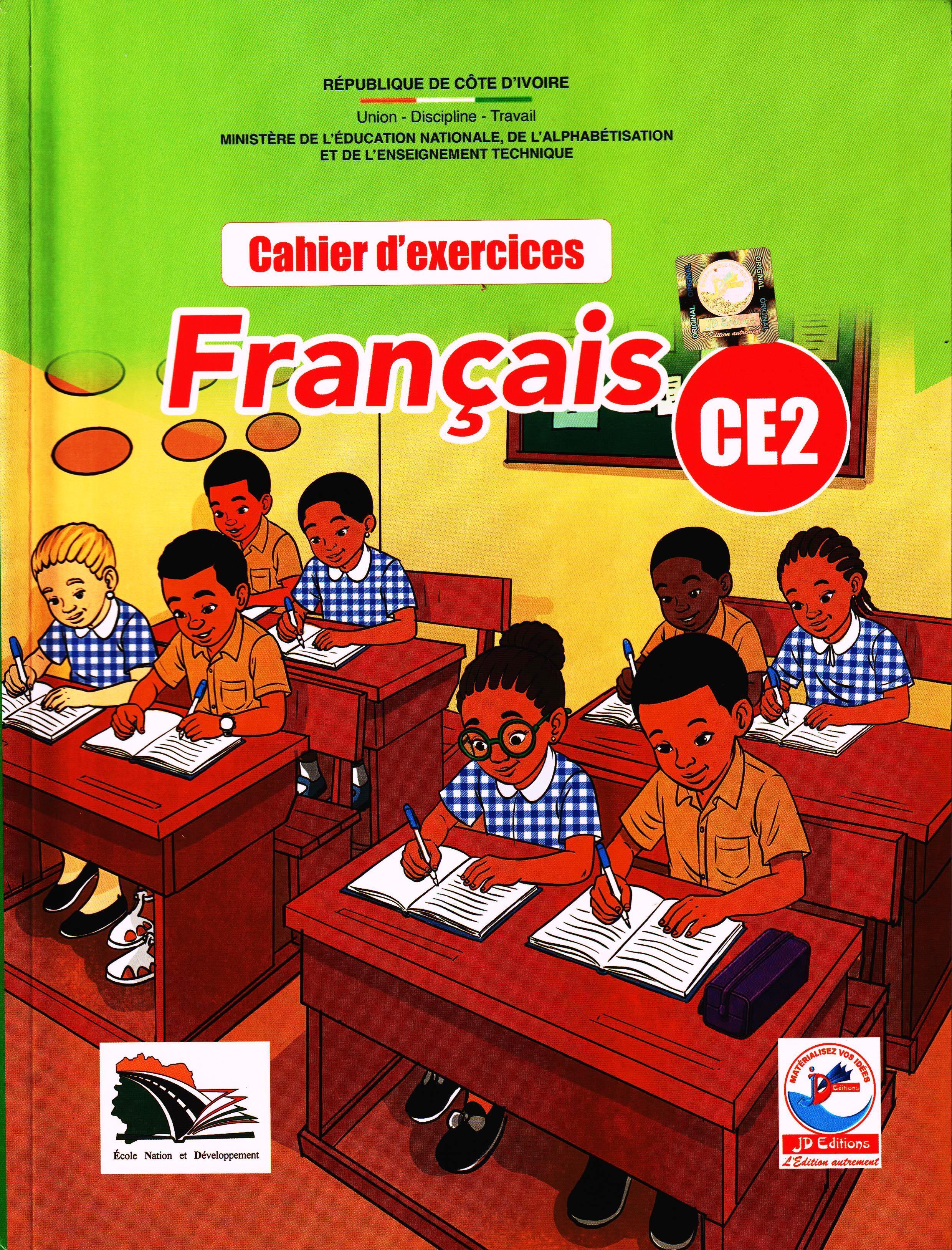CAHIER D'EXERCICES FRANCAIS CE2, JD EDITION